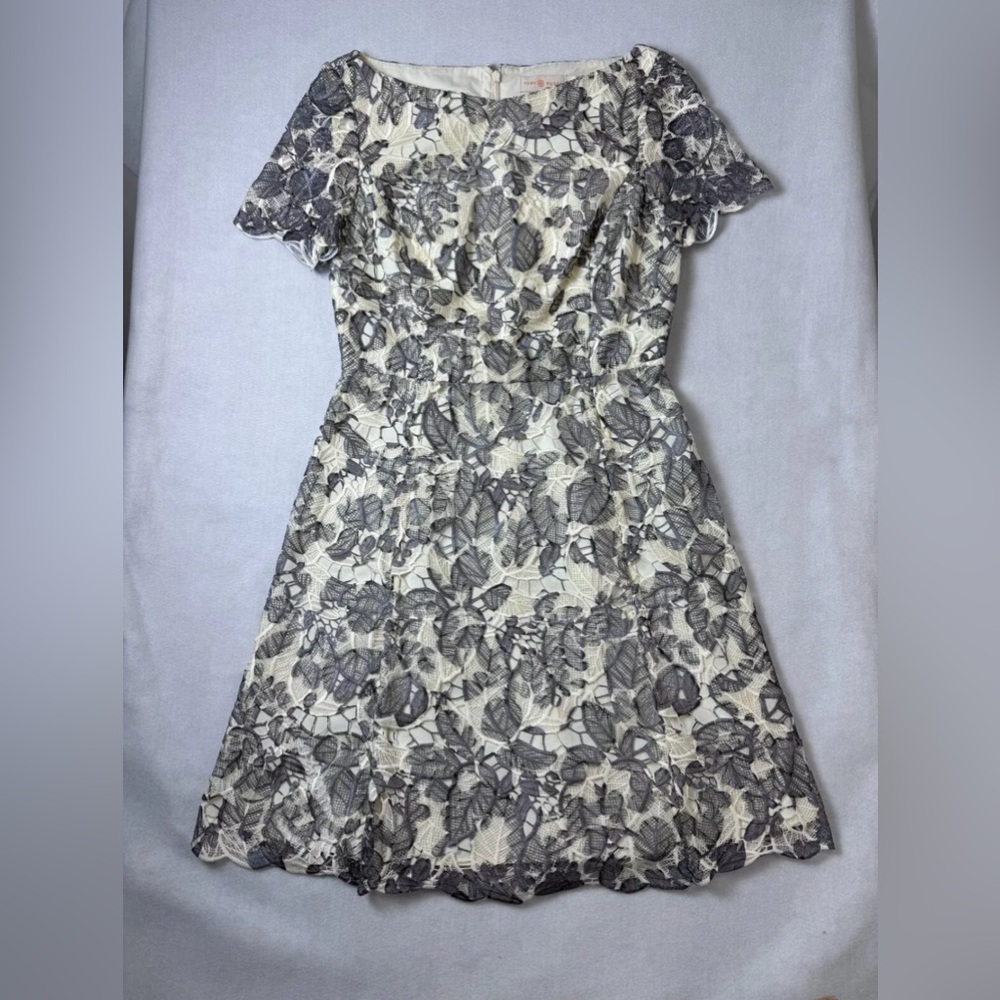 Tory Burch Summer Guipure Lace Dress Size 6 - Picture 3 of 8